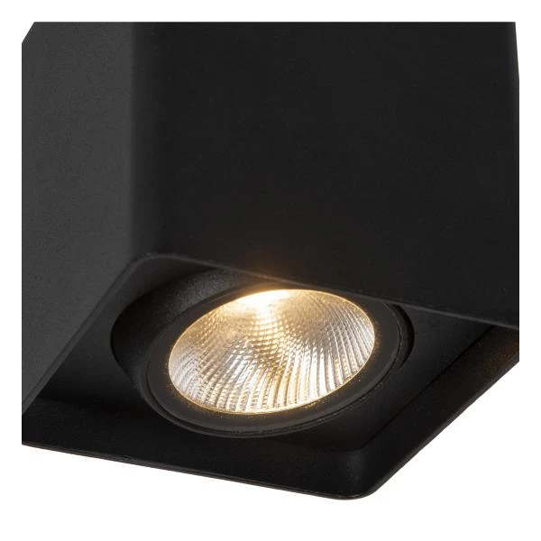 Lucide LEEDS - Plafonnière Buiten - LED - 1x9W 2700K - IP54 - Zwart - detail 2
